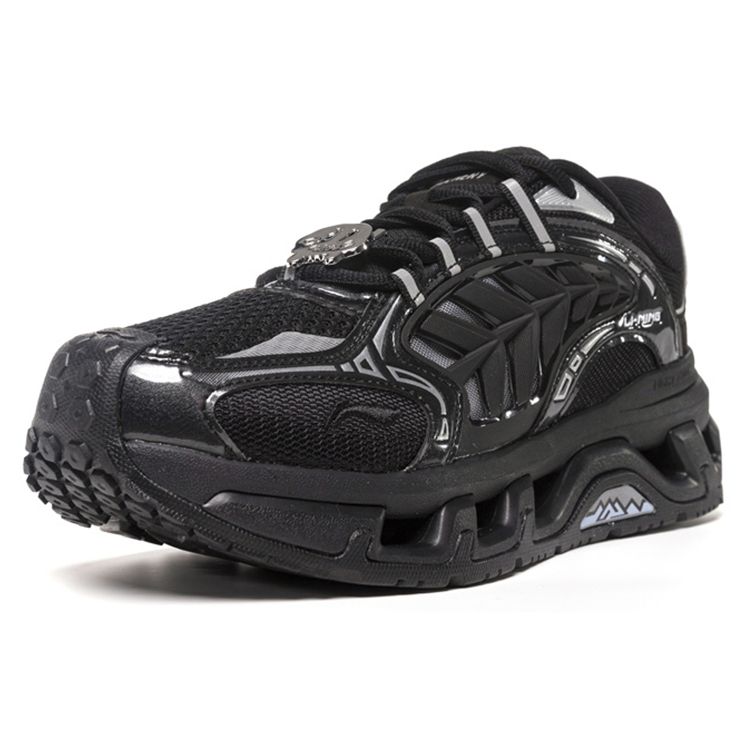 Li-Ning Horská Barva Odolné proti Opotřebení Prodyšné Nízké Sportovní Ležérní Boty Dámské tenisky Černá AGLS064-1