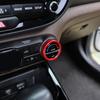 For Kia Soul -2025 2PCS High-End Version Aluminum Red Blue Black Air Conditioner Knob Trim Ring Control Adjust Button Cover