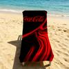 C-Coca-Cola-ES Modny Ręcznik z Logo Na Kemping Plażę Super Chłonny Szybkoschnący Letni Ręcznik