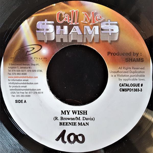 

7inch Record BEENIE MAN My Wish CMSPD13033 2001 Jamaica Reggae Ska Dub Used