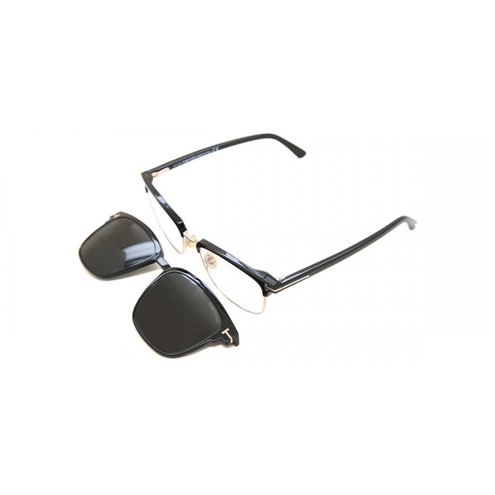 

Tom Ford Ft5683 B Blue Light Block With Clip On 001 Men Eyeglasses Shiny Black/54