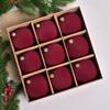 9pcs Flocking Large Size Christmas Balls Xmas Tree Pandent