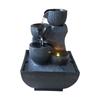 Fontaine LED D'intérieur - ZEN LIGHT - Kini - 3 Niveaux - Pompe Silencieuse - Noir