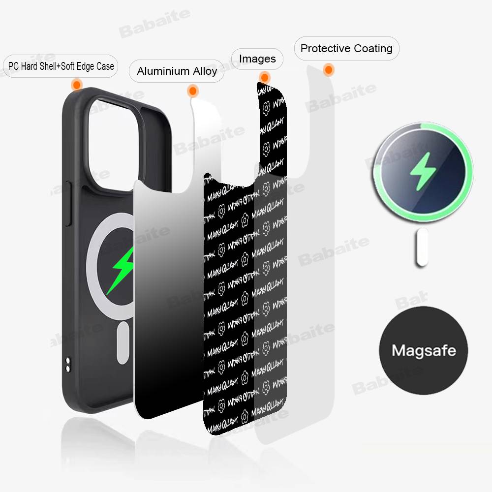 GOOD Brand Q-QUANT MARY Phone Case Magnetic Case For IPhone 16 14 13 12 11 15 Pro Max Plus For Magsafe Wireless Charge Cover