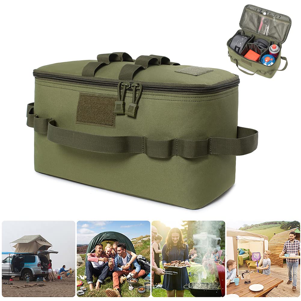 K-outdoor Camping Bag, Large Capacity 10L Storage Box, Cooking Tool Storage Case, Gear Container, Small Item Storage, Tool Storage, BBQ, Picnic, Barbe