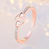 Circular Interlocking Ring - Stylish and Elegant, Simple Design, Finger Ring with Open Hollowed-out Opening, Decorative Accessory
