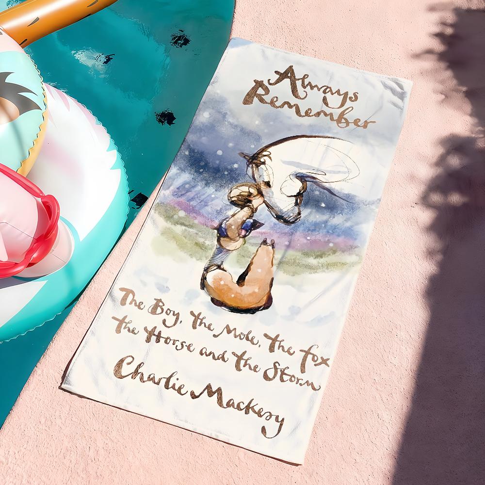 Cartoon The B-Boy Mole Fox and the Horse Towel Quick Dry Soft Yoga Swimming Fitness Mountain Climbing Large Beach Towels STJ40x70CM