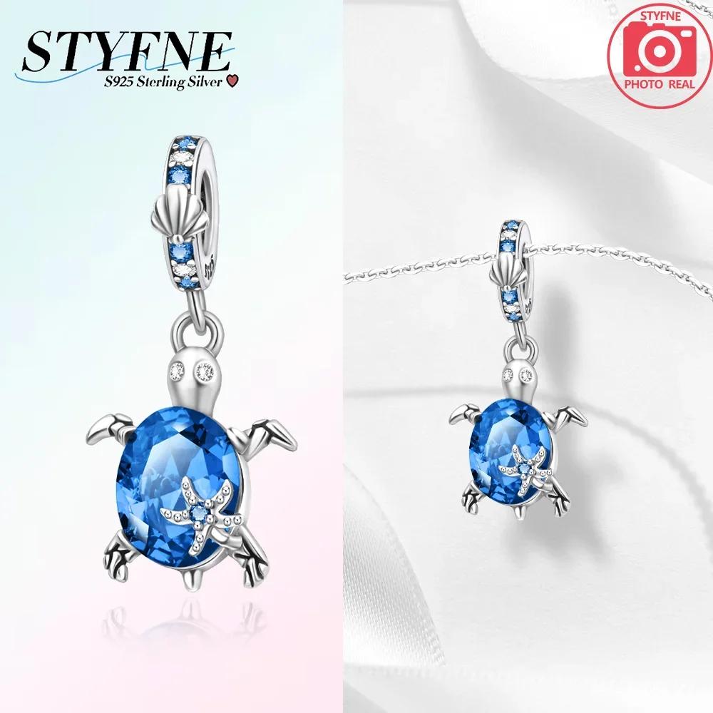 Glittering Copper Colorful Star Turtle Charm Fit Original Bracelet Women Necklace Jewelry Gift Copper Charm Beads