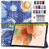 Tablet For Samsung Galaxy Tab S7 FE Case 12.4 SM-T730 Tri-Folding Smart Shell For Samsung Tab S7 Plus Cover Tab S8 Case S7 11