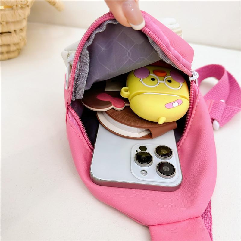 Trendy Children's Nylon Crossbody Bag For Boys With Colorful Letter Design And Breathable Material