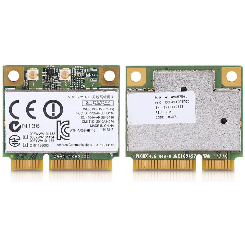 Wireless Card AR5BHB116 Dual Band 2.4G+5G AR9382 300M for Industrial Control Machine