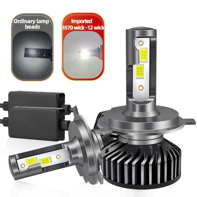 2 pezzi super luminosi mini H4 H7 LED lampadine per fari auto 20000Lm auto H1 H11 LED luce H8 HB3 HB4 9005 9006 9012 6500K 4300K 8000K lampada auto 12V 24V
