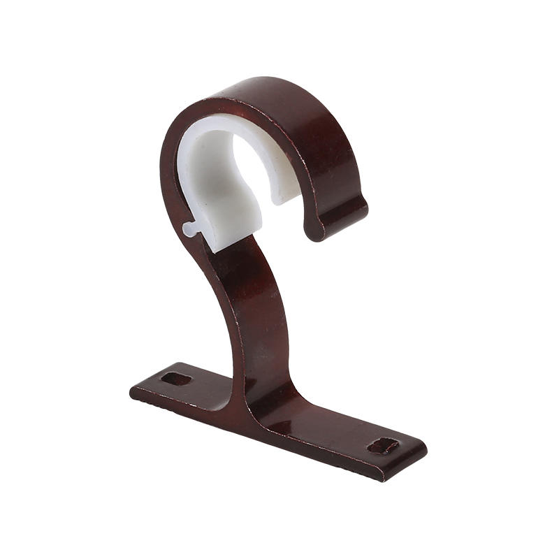 Curtain Rod Bracket Hooks Brackets Ceiling Holders Double Rods Window Holder Wall Shower Alloy Hanger Walls Hook Mount Aluminum