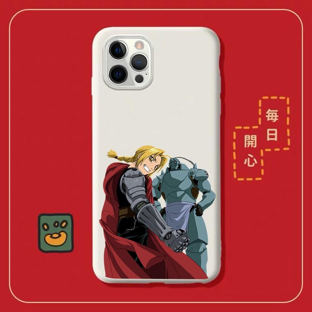 

Чехол для телефона Амин из Стального Алхимика для iPhone 14 11 12 13 Mini Pro Xs Max 8 7 6 6S Plus X XR Сплошной чехол конфетного цвета iphone 13