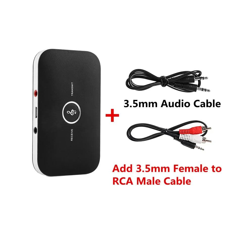 Bluetooth 5.3 Audio Transmitter Receiver Adapter RCA 3.5mm AUXJack Stereo Music Player USB Wireless Audio Dongle Converter For Car PC TV