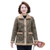 Mom's Velvet-Lined Winter Jacket: Warm Lapel Lambswool Coat for Middle-aged & Elderly Women