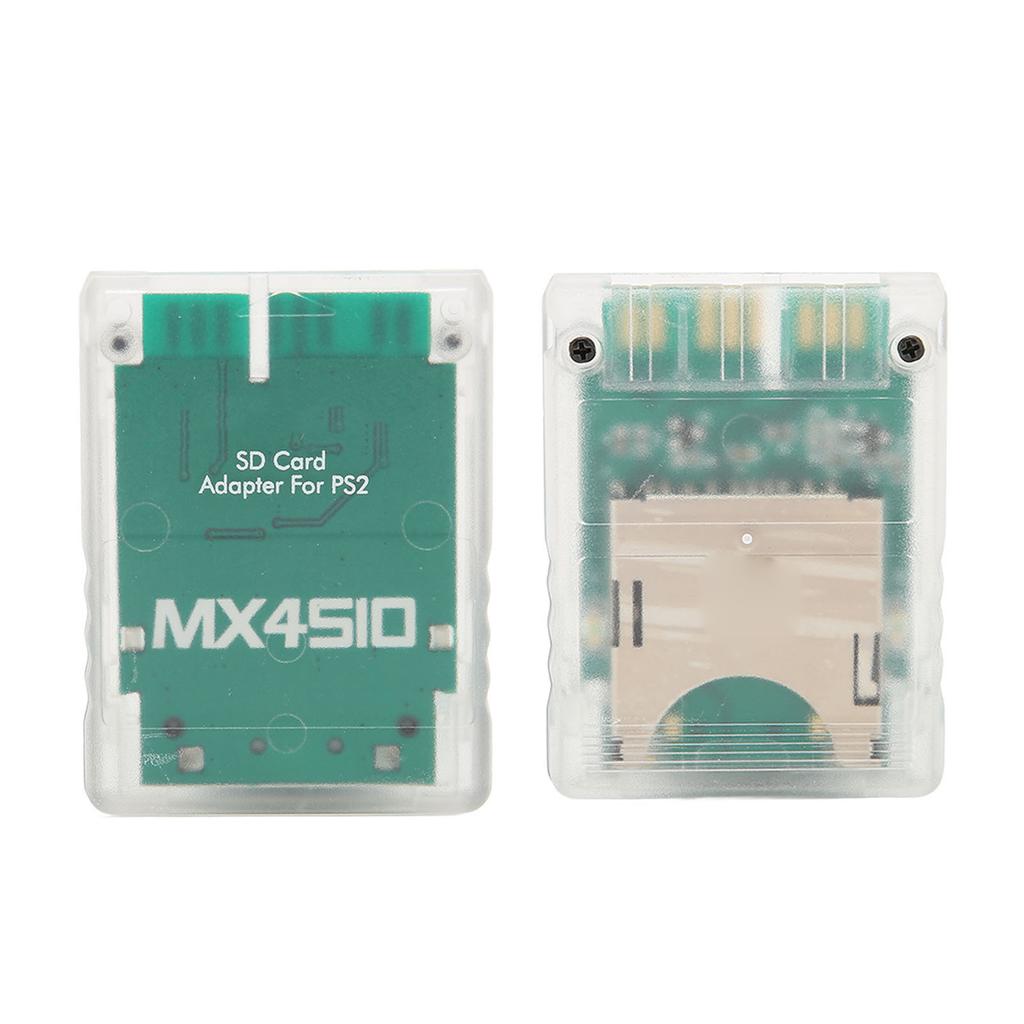 Storage Card Adapter Transparent Plug and Play Professional Game Console Memory Card Reader for PS2
