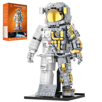 JMBricklayer Astronaut Building Blocks Set for Adults and Boys Ages 8-14, Cool Astronaut Model Kit with Display Stand, Spaceship Explorer STEM Toy,