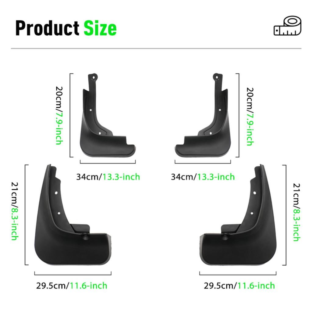 4PCS Car Mud Flaps Splash Guards Mudguards Car Mud Flaps Compatible with  MG HS 2018 2019 2020 2021 2022 2023