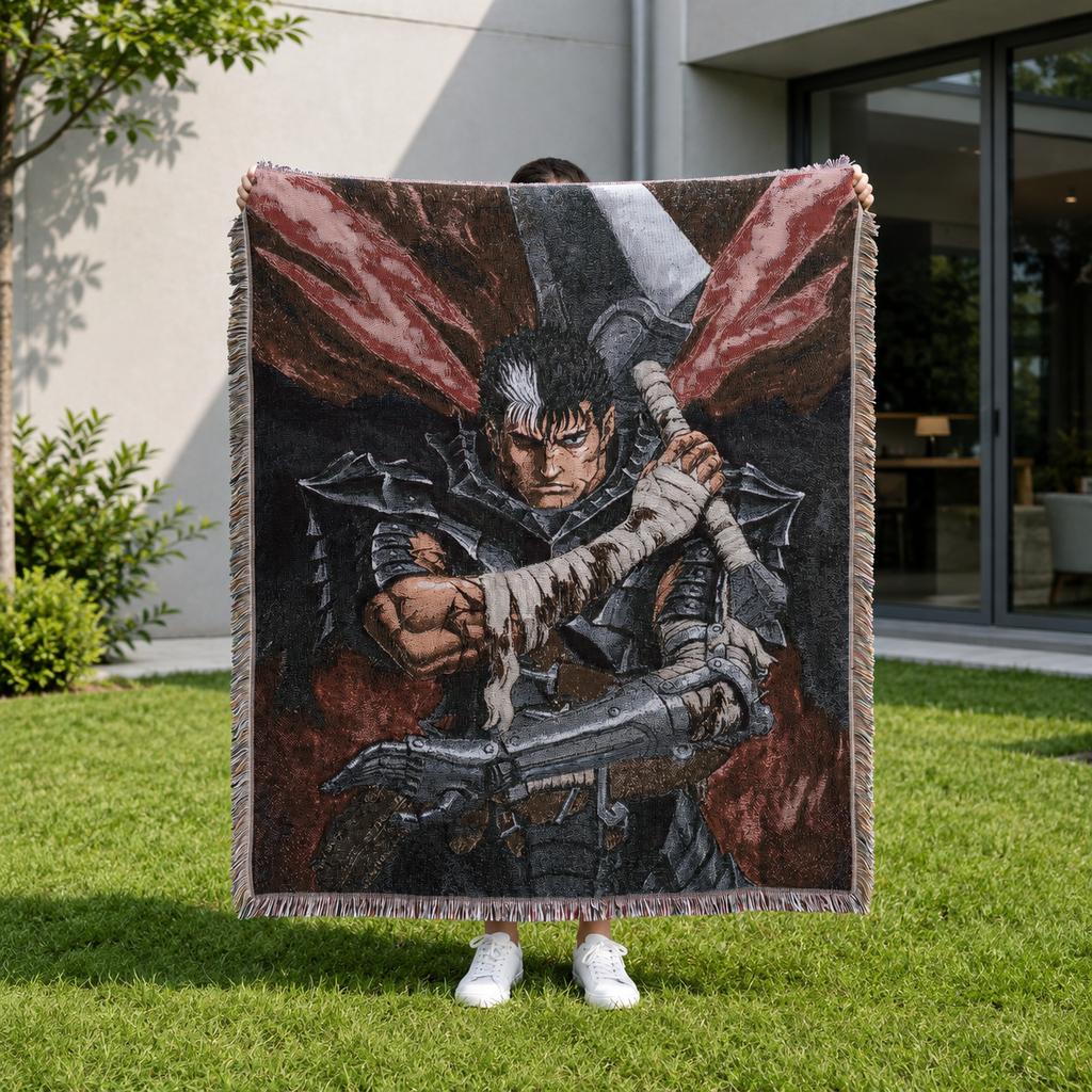 Custom Size Anime Woven Blanket Soft Home Cover Blanket for Couch Bed and Chair