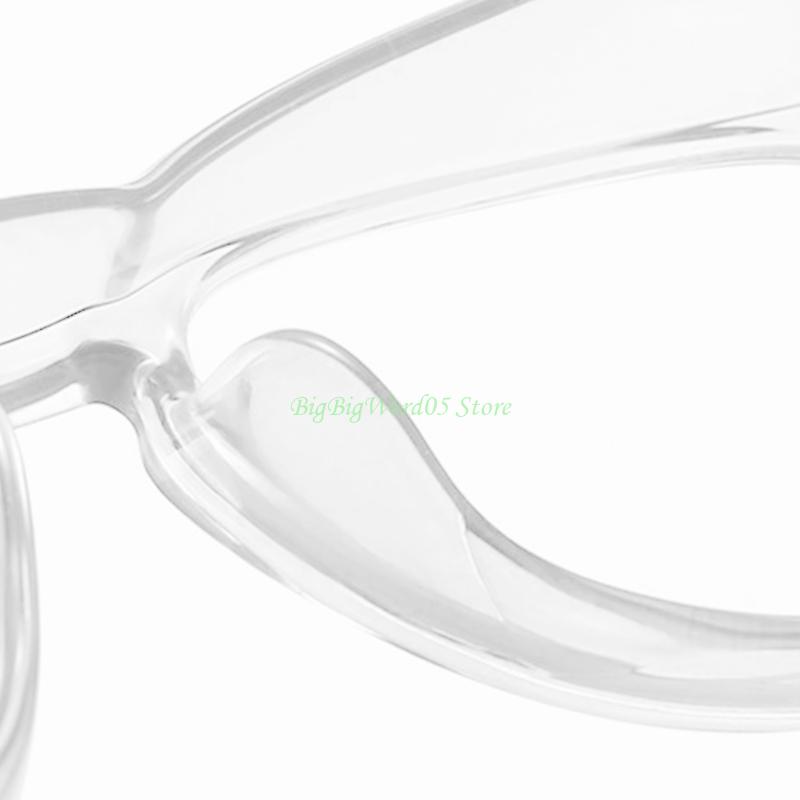 24TE Vented Safety Goggles Clear Eye for Protection Anti Fog Glasses Protective Anti Dust Eyewear Lab Workplace Outdoor Riding