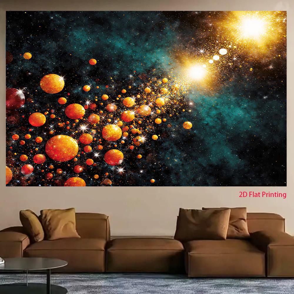 2D Plane, 1 Piece - "Cosmic Dance": A Magical Journey Through Starry Vortex, Party Props Background Fabric