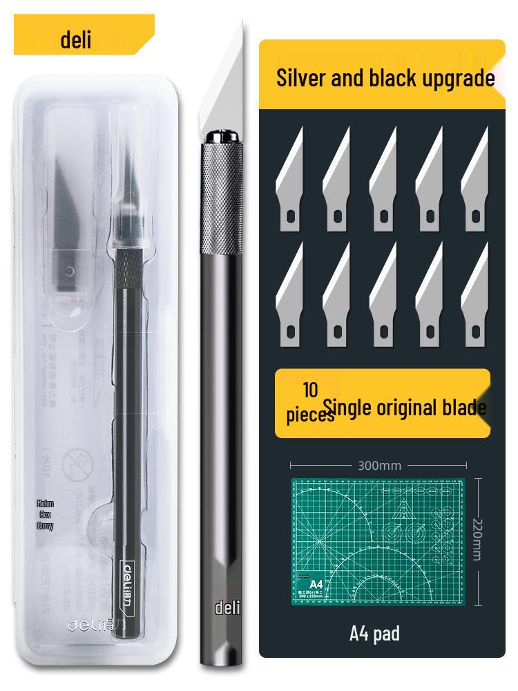 Deli Handmade Craft & Engraving Knife Set for Paper, Rubber Stamps, and Wood Carving.