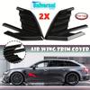 2pcs Universal Car Air Flow Fender Hood Intake Vent Cover Trim Carbon Fiber Side Wing Decals Body Shark Gill Ventilation Sticker