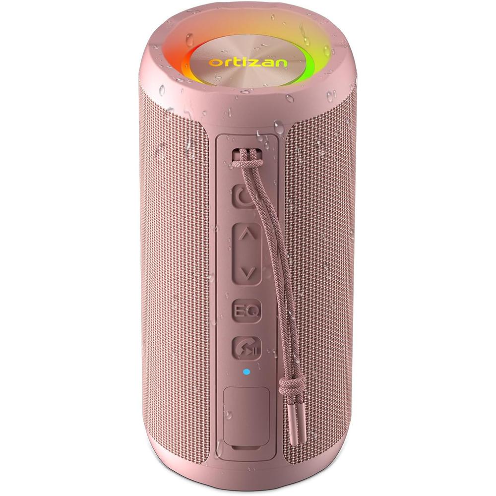 Ortizan X10 Bluetooth Speaker Enhanced Bass Portable Speaker with TF Card Slot 30H Playtime IPX7 Waterproof Speaker for Camping