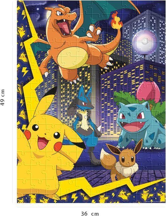 Puzzle 150 pièces La ville des Pokémon, Pokémon, Pour enfant, à partir de 7 ans, Nathan, 086189
