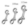 1PCS 2PCS 316 Stainless Steel Scuba Diving Eye Double End Snap Hook Marine Grade Boat Quick Release Key Ring Bolt Buckle Clip 3