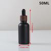 Frosted Black Glass Dropper Bottles Bright Glass Empty Dripper Pipette Bottle Plastic Lid For Essential Perfume Oil Serum