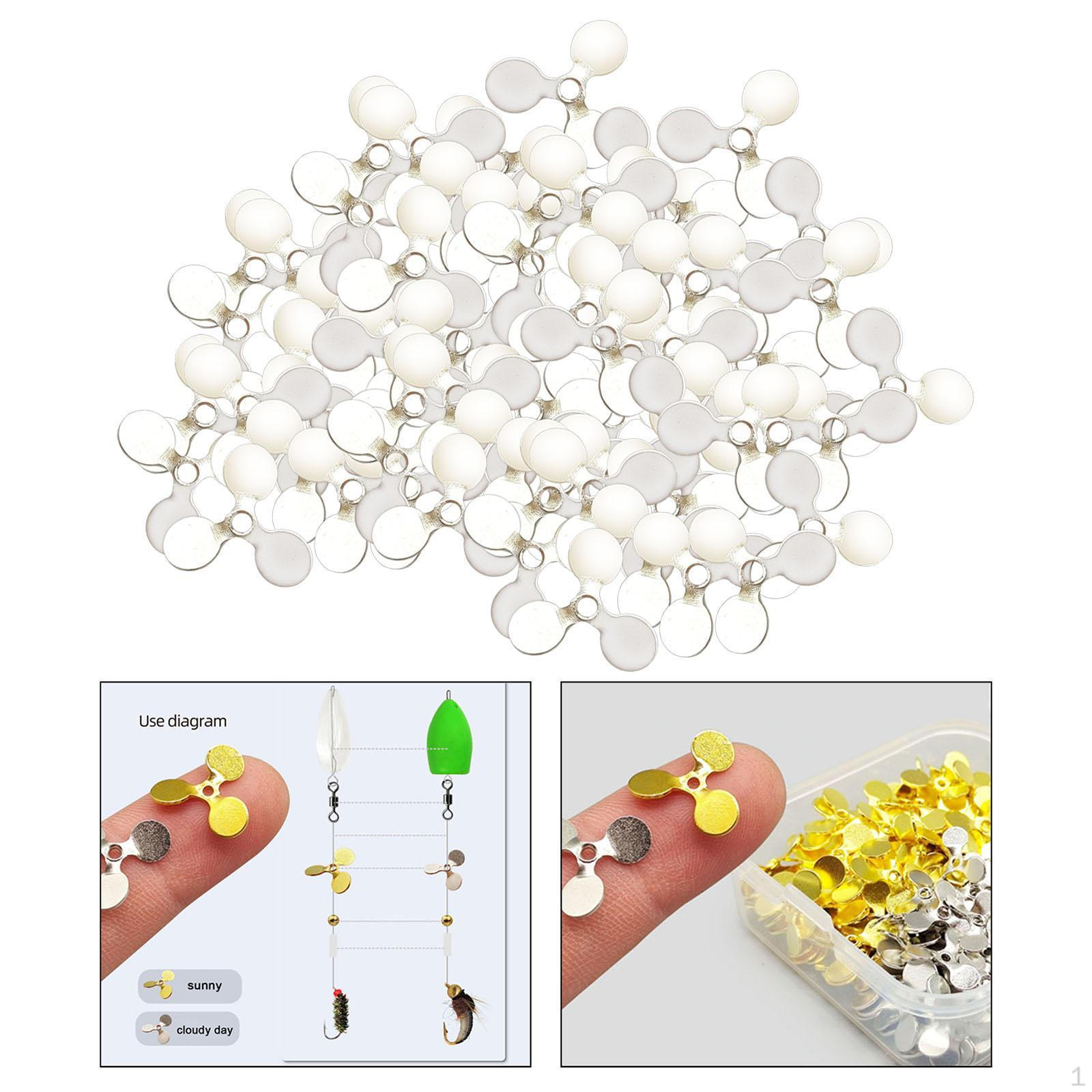 

100 штук 3-лопастной пропеллер лопасти поверхностные пресноводные приманки для соленой воды изготовление Silver 10x4x1.4mm