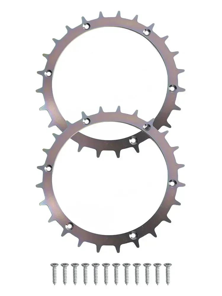 Robotic Mower Traction Improved Wheel Assist Wheels Robotic Spikes For Bosch Indego Robot Lawn Mower Traction Wheel