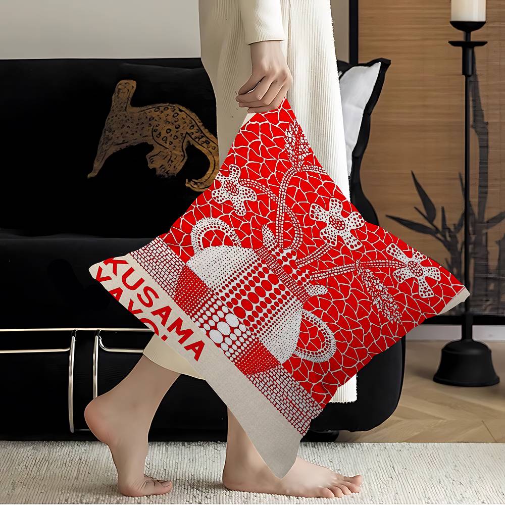 Yayoi Kusama Pillow Gift Home Office Decoration Bedroom Sofa Car Cushion Cover Case 45x45