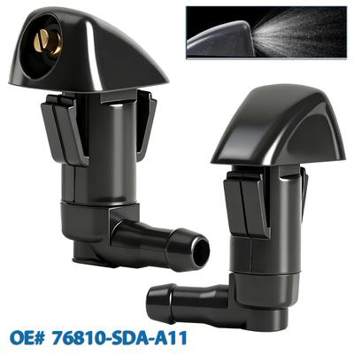 2Pcs Wiper Front Windshield Wiper Washer Jet Nozzles For Honda Civic Accord MK7 FR-V Element Odyssey 2003-2006 OE# 76810-SDA-A11