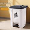 Handun 50L Outdoor Foot Pedal Trash Can with Lid