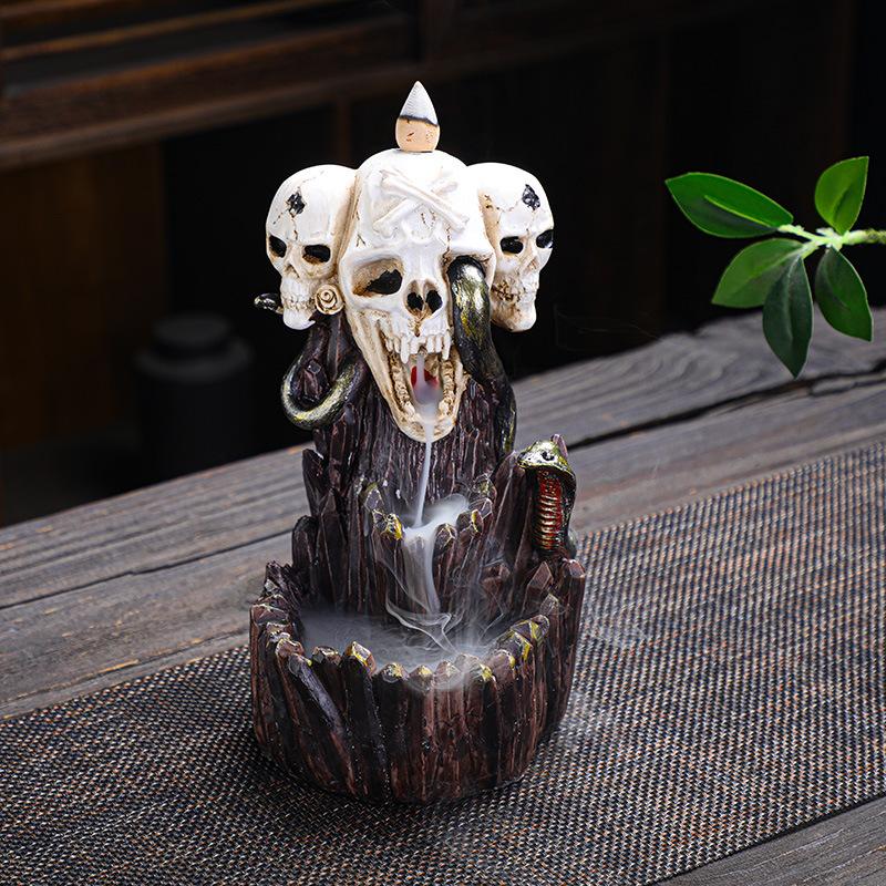 Suport pentru bețișoare parfumate Arzător ceramic pentru bețișoare parfumate Ornamente creative pentru arzător de bețișoare parfumate cu reflux