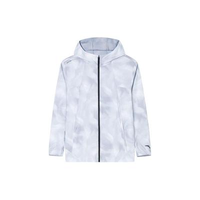 Full Print Zip Hooded Lightweight Sun Protection Jacket Men Jackets Light-Gray 152427621-2