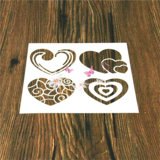Herz DIY Schichtschablone für Scrapbooking Stempeln Album Prägen Papier Karte