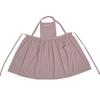Korean Style Cotton Cafe Apron for Women/Men Nordic Kitchen Bib with Pockets, Unisex Waist Tie Adjustable Soft Breathable Fabric