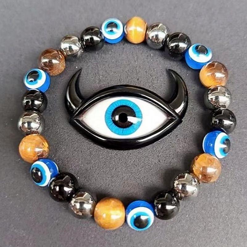 Temu Xiyin TikTok Trending Tiger Eye Stone Bracelet - New Style Handcrafted String
