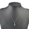 Simple Personality Fashion Natural Aquamarine Necklace Women Pendant Collar Retro Elegant Niche Creative TrendPendantAccessories