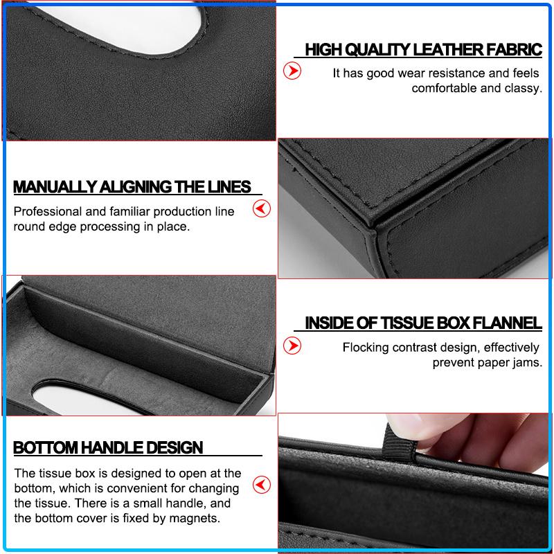 1Pcs Car Tissue Box Holder Armrest Box Storage Case Car Accessories For Alfa Romeo 147 159 156 Giulietta Giulia Mito Spider Alpha Nheadrest
