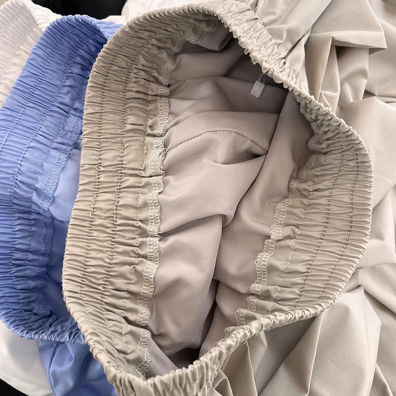 Japanese Tulip Bubble Midi Skirt for Women with Pockets - Summer 2023 Collection