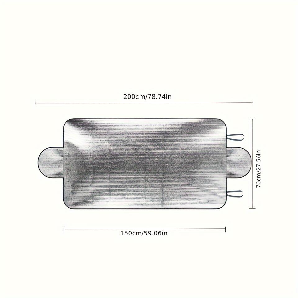 

Автомобильный снежный чехол, универсальный противоснежный передний и задний блок лобового стекла, козырек, защита от пыли, зимний козырек от солнца на лобовом стекле 200*70CM серебряный