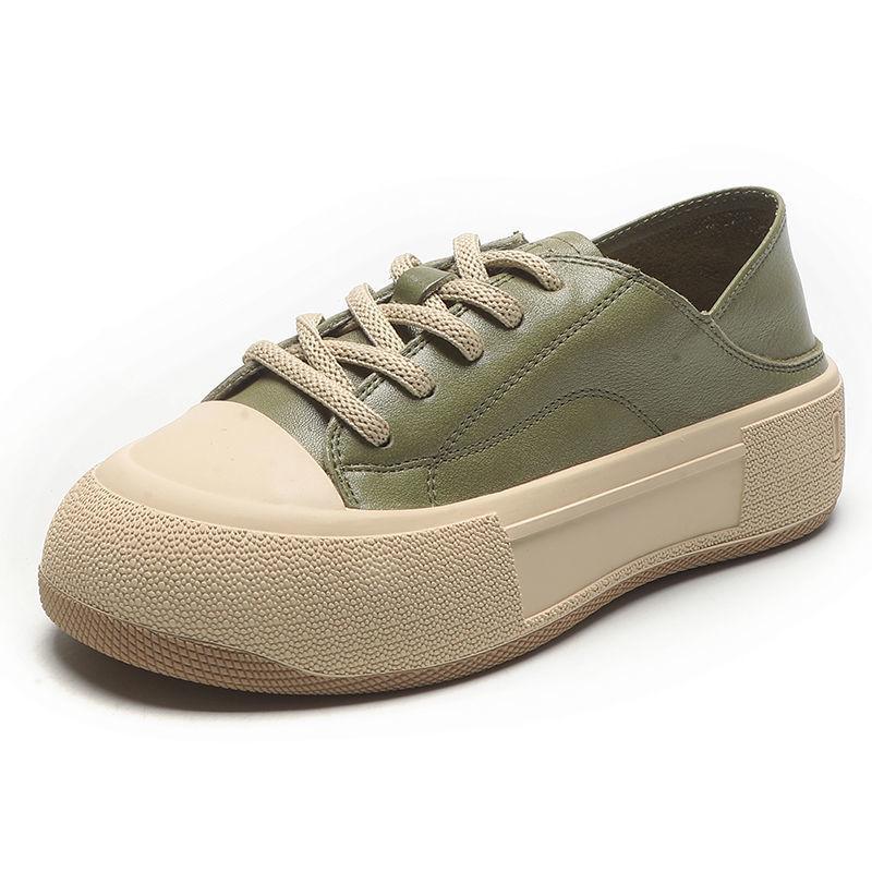 

Женские универсальные туфли на толстой подошве из коровьей кожи - Весенне-летние с мягкой подошвой и двумя способами носки, повседневные слипоны 40