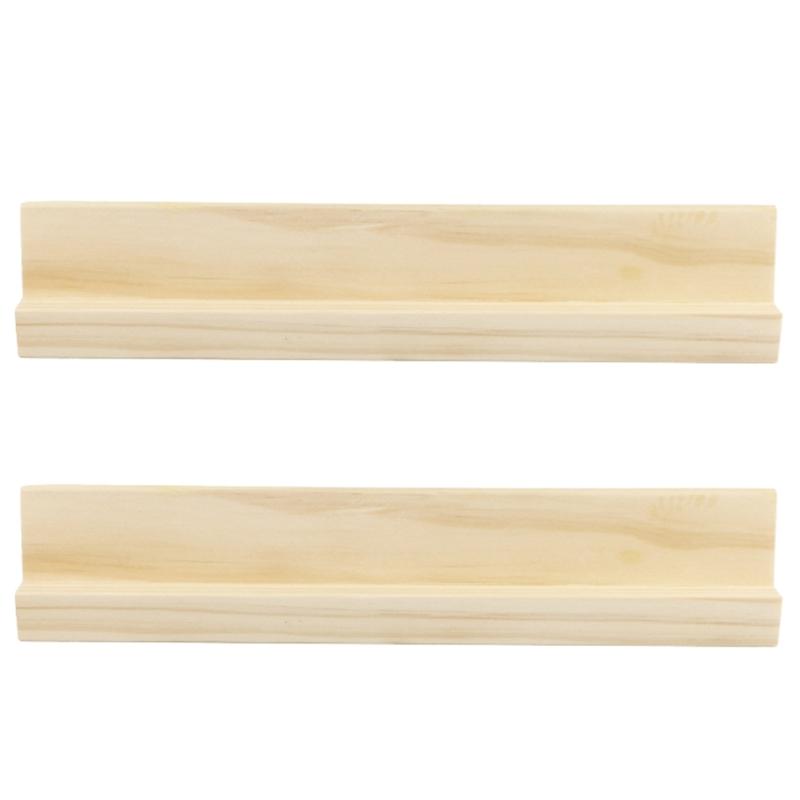 2Pcs Wooden Dominoes Rack Dominoes Tiles Holders for Mexican Train Dominoes Game