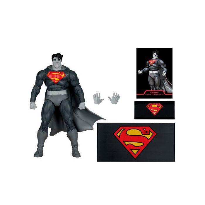 Figurine - MCFARLANE - Superman / The Dark Knight Returns (édition noir et blanc) - Gold Label - 22 articulations - 18 cm