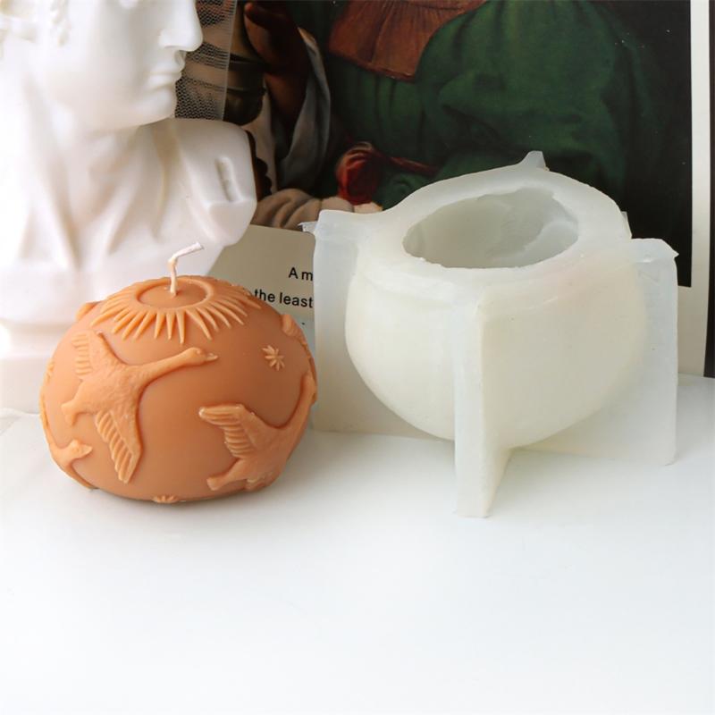 Elegant Pattern Cylinder Silicone Mold Candle Molds Silicone Soap Moulds Hand-Making Supplies for Hand-Making Candle